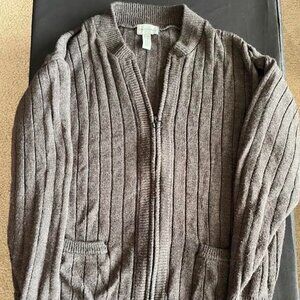 David Taylor XL 46-48 Full zip Sweater pockets